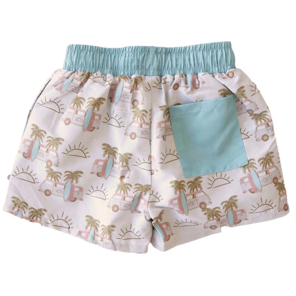 Caden Lane Infant Swimsuit, size 6-12 months . Blue and tan